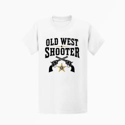 T-shirt Tir Sportif Old West Shooter Blanc / Orange