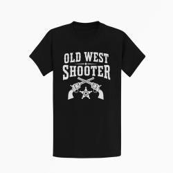 T-shirt Tir Sportif Old West Shooter Noir