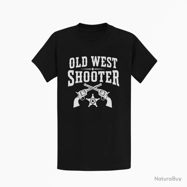 T-shirt Tir Sportif Old West Shooter Noir