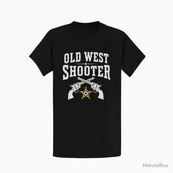 T-shirt Tir Sportif Old West Shooter Noir / Orange