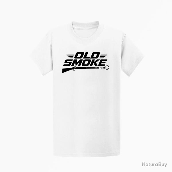 T-shirt Tir Sportif Old smoke Blanc