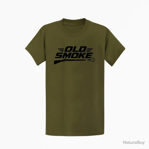 T-shirt Tir Sportif Old smoke Kaki / Noir
