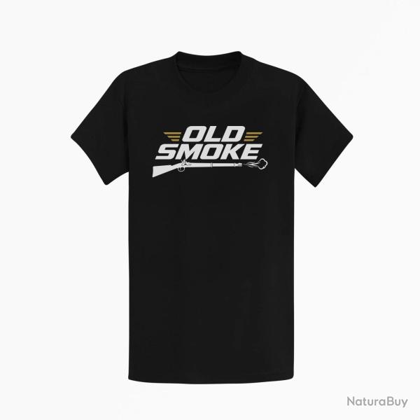 T-shirt Tir Sportif Old smoke Noir / Orange