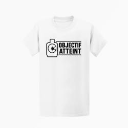 T-shirt Tir Sportif Objectif atteint Cible Blanc