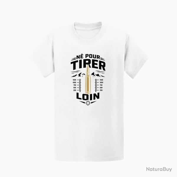 T-shirt Tir Sportif N� pour tirer loin Blanc / Orange
