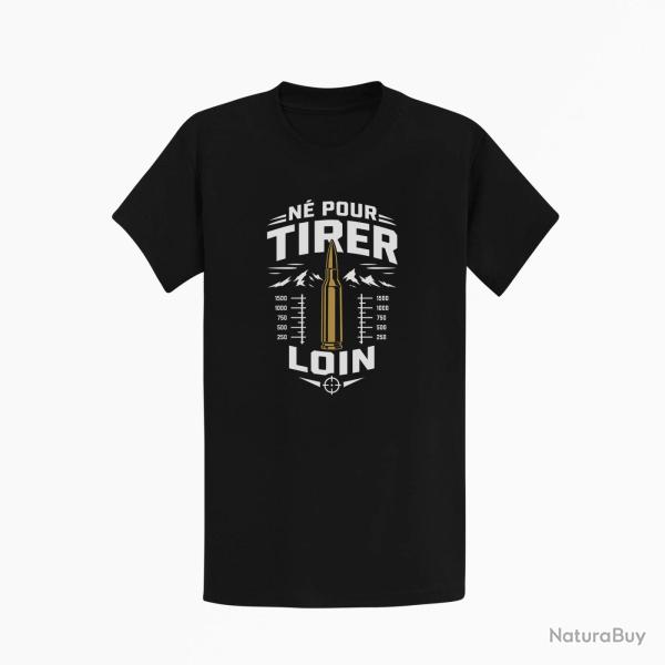 T-shirt Tir Sportif N� pour tirer loin Noir / Orange