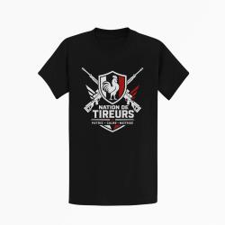 T-shirt Tir Sportif Nation de tireurs Noir / Orange