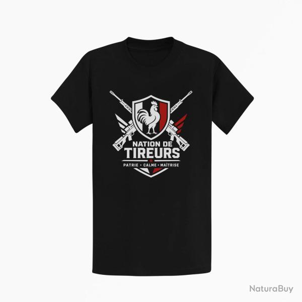 T-shirt Tir Sportif Nation de tireurs Noir / Orange