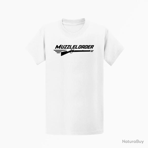 T-shirt Tir Sportif Muzzleloader Blanc