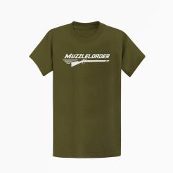 T-shirt Tir Sportif Muzzleloader Kaki / Blanc