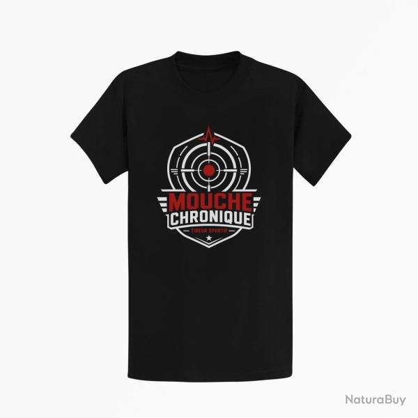 T-shirt Tir Sportif Mouche chronique Noir / Orange