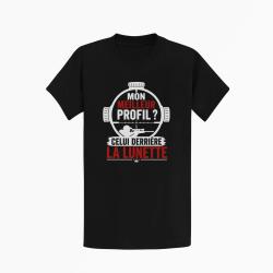 T-shirt Tir Sportif Mon meilleur profil Noir / Orange