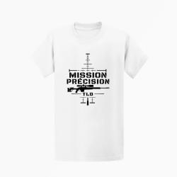 T-shirt Tir Sportif Mission pr&eacute;cision Blanc