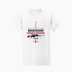 T-shirt Tir Sportif Mission pr&eacute;cision Blanc / Orange