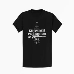 T-shirt Tir Sportif Mission pr&eacute;cision Noir