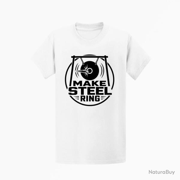 T-shirt Tir Sportif Make Steel Ring Blanc