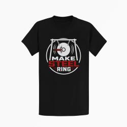 T-shirt Tir Sportif Make Steel Ring Noir / Orange