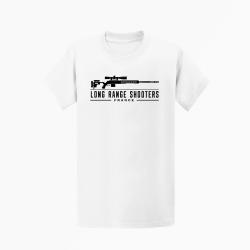 T-shirt Tir Sportif Long Range Shooter Blanc