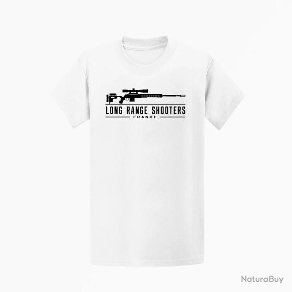 T-shirt Tir Sportif Long Range Shooter Blanc