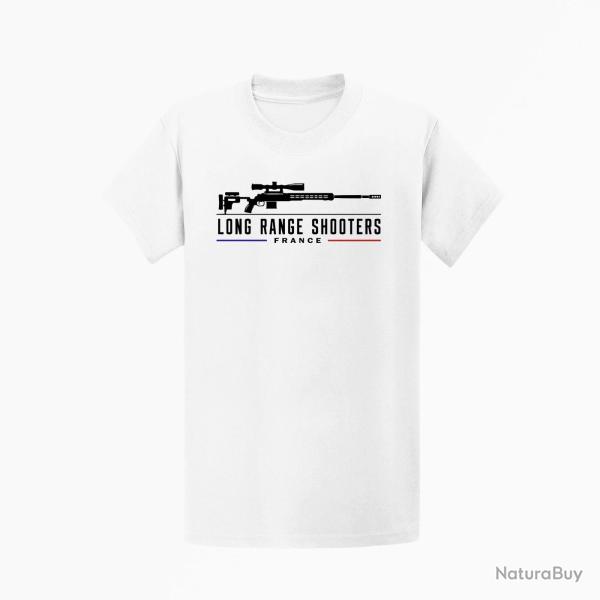 T-shirt Tir Sportif Long Range Shooter Blanc / Orange