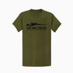 T-shirt Tir Sportif Long Range Shooter Kaki / Noir
