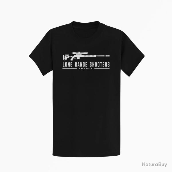 T-shirt Tir Sportif Long Range Shooter Noir