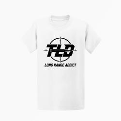 T-shirt Tir Sportif Long Range Addict Blanc