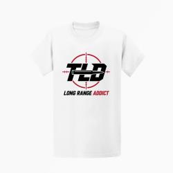 T-shirt Tir Sportif Long Range Addict Blanc / Orange