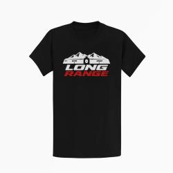 T-shirt Tir Sportif Long Range Montagnes 600-1000 Noir / Orange