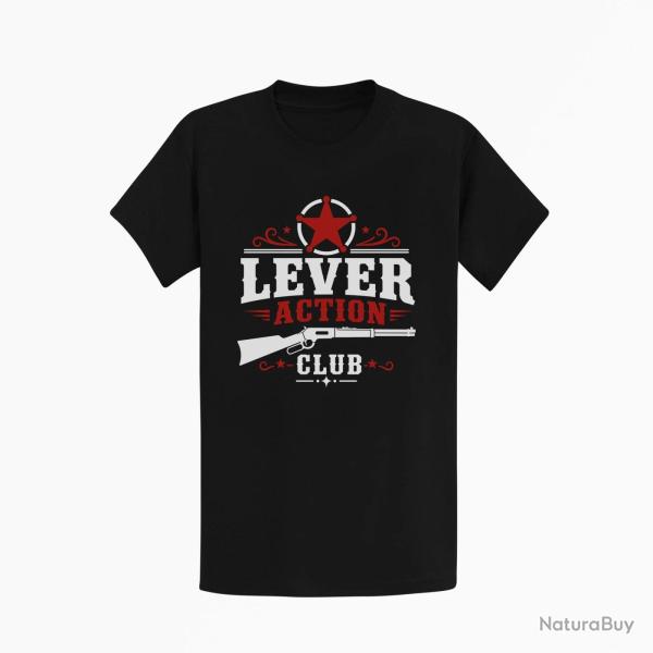 T-shirt Tir Sportif Lever Action Club Noir / Orange