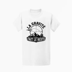 T-shirt Tir Sportif La gravit&eacute; fait le reste Blanc
