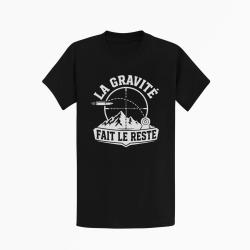 T-shirt Tir Sportif La gravit&eacute; fait le reste Noir