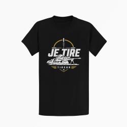 T-shirt Tir Sportif Je tire Noir / Orange