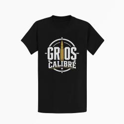 T-shirt Tir Sportif Gros calibre Cartouche Noir