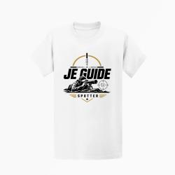 T-shirt Tir Sportif Je guide Blanc / Orange
