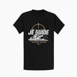 T-shirt Tir Sportif Je guide Noir / Orange