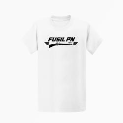 T-shirt Tir Sportif Fusil PN Blanc