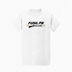 T-shirt Tir Sportif Fusil PN Blanc / Orange