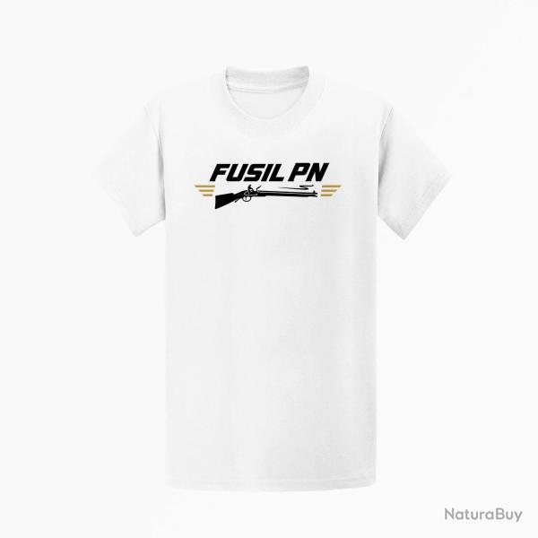 T-shirt Tir Sportif Fusil PN Blanc / Orange