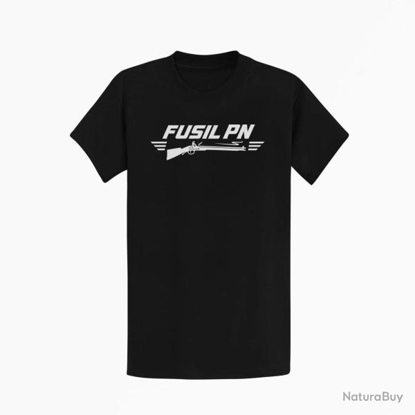 T-shirt Tir Sportif Fusil PN Noir