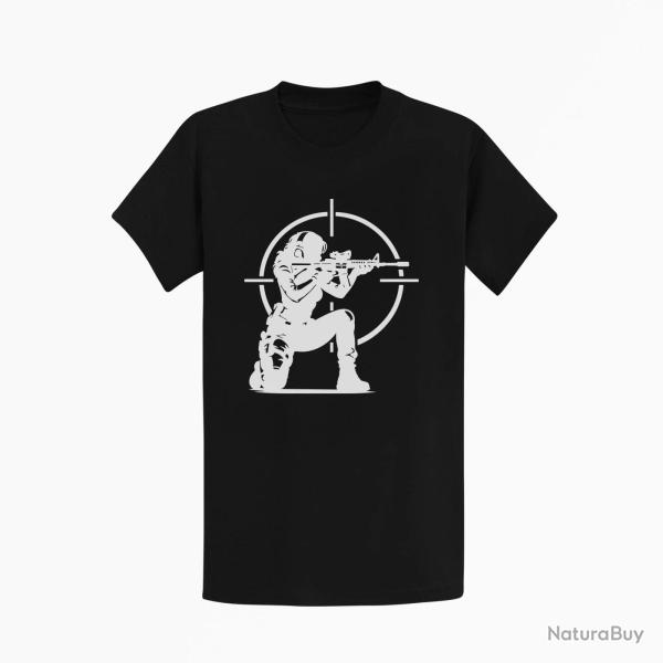 T-shirt Tir Sportif Femme et tir sportif Noir