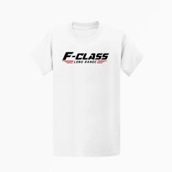T-shirt Tir Sportif F-Class Long Range Tireur couch&eacute; Blanc / Orange
