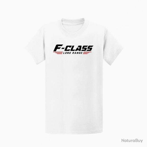 T-shirt Tir Sportif F-Class Long Range Tireur couch� Blanc / Orange