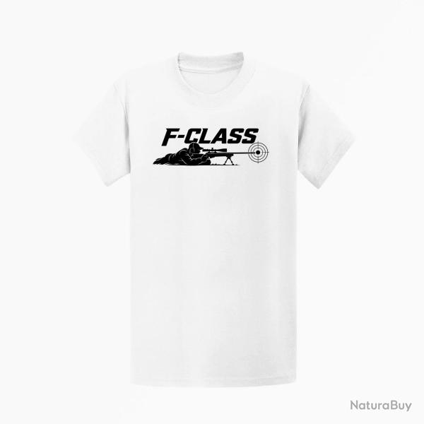 T-shirt Tir Sportif F-Class Tireur couch� Blanc
