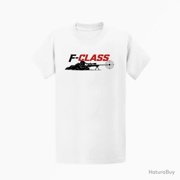 T-shirt Tir Sportif F-Class Tireur couch� Blanc / Orange