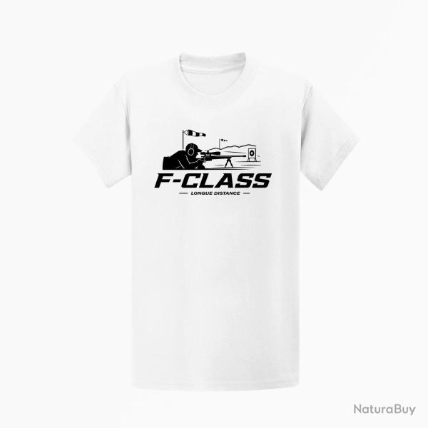 T-shirt Tir Sportif F-Class Longue distance Blanc