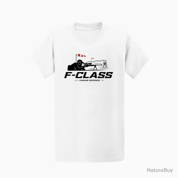 T-shirt Tir Sportif F-Class Longue distance Blanc / Orange