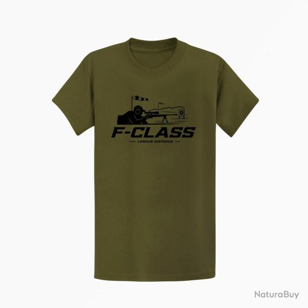 T-shirt Tir Sportif F-Class Longue distance Kaki / Noir
