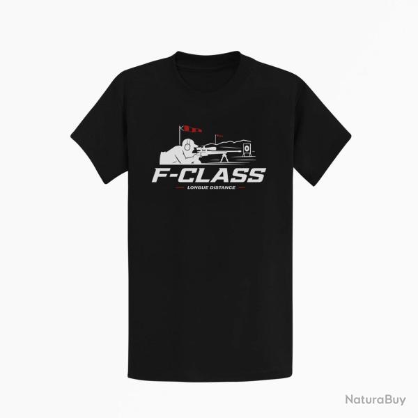 T-shirt Tir Sportif F-Class Longue distance Noir / Orange