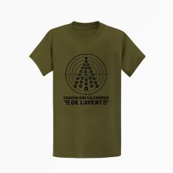 T-shirt Tir Sportif Chacun son calendrier de l'Avent Kaki / Noir